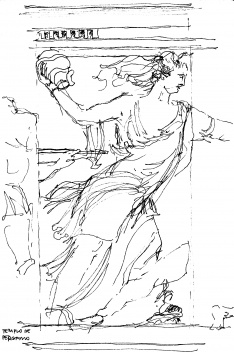 Detalhe de relevo do altar de Zeus, Museu de Pérgamo, Berlim