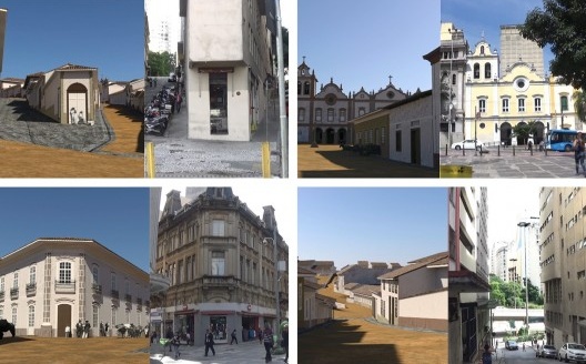 Comparações entre a área estudada à época e sua condição atual