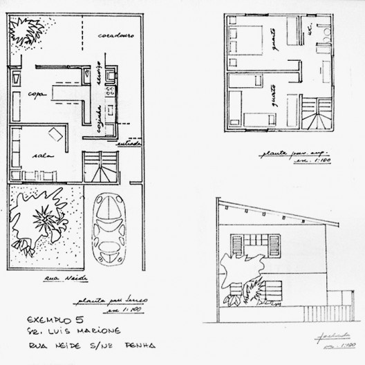 Estudo apresentado pelo Escritório Piloto da Cooperativa de Arquitetos da Região Metropolitana da Grande São Paulo
