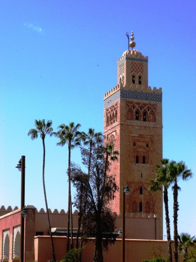 Minarete da Mesquita de Koutoubia em Marrakech