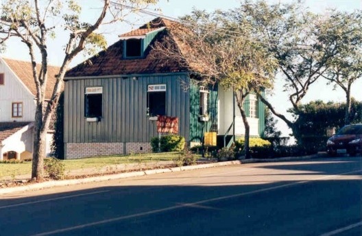 Casa em Itá SC (relocada). Construída com tábuas verticais mata-juntadas