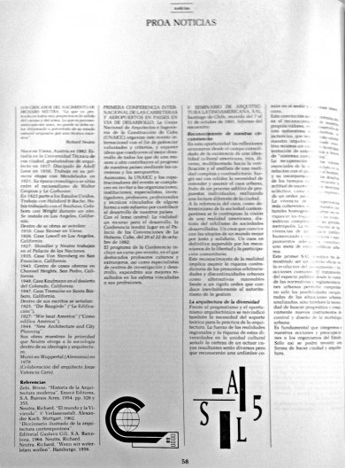 Revista PROA 409, de abril de 1992, com crônica de divulgação do V SAL