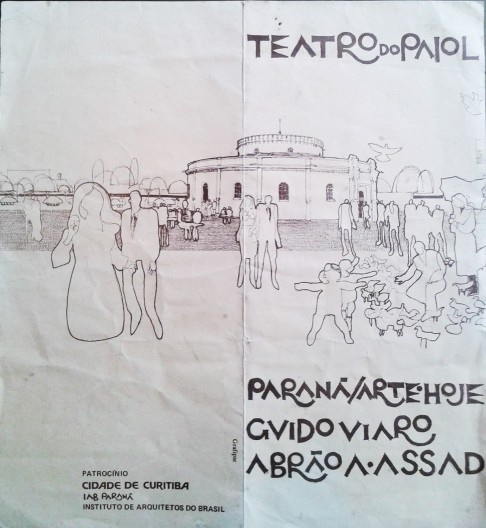 Perspectiva externa do projeto de revitalização do Teatro Paiol (1971)