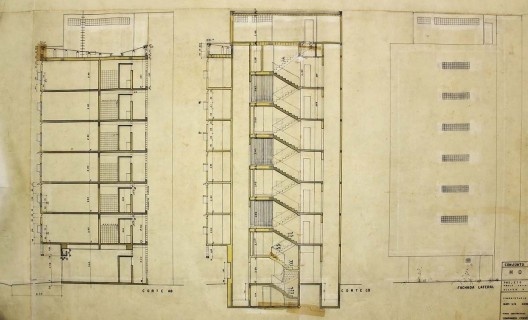 Edifício do Hotel, seções transversais