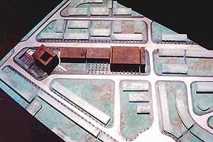 Vista aérea-estrutura urbana existente