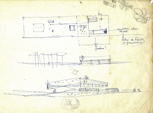 Croquis de Vilanova Artigas para a FAU USP