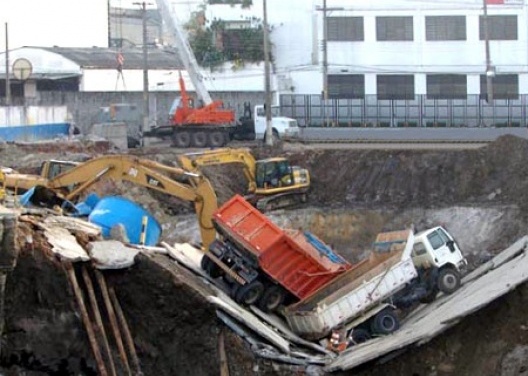 Acidente em obras da linha 4 do Metrô de São Paulo