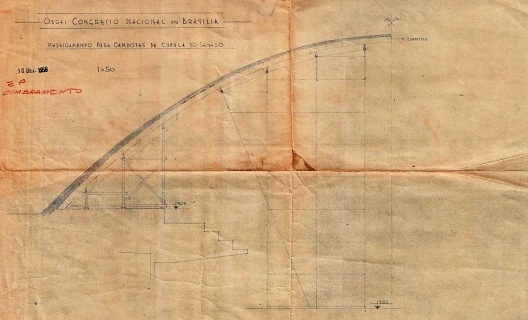Figura 7: Projeto do cimbramento para cúpula do Senado