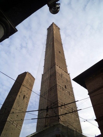 Bologna, Bologna, torres Asinelli e Garisendi, janeiro de 2014