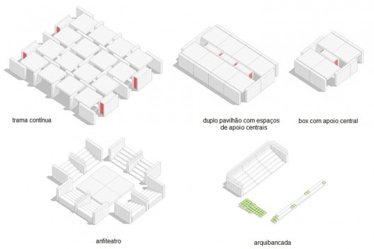 Pavilhão Nuvem ArcelorMittal na Casacor MG 2018, possibilidades de modulação, Belo Horizonte MG Brasil, 2018. Arquitetos Rafael Gil, Carolina Miguez, Filipe Silva Gonçalves e Marcos Vinicius Lourenço / Arquitetos Associados