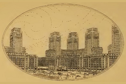Donat Alfred Agache, perspectiva da praça do Castelo, 1930