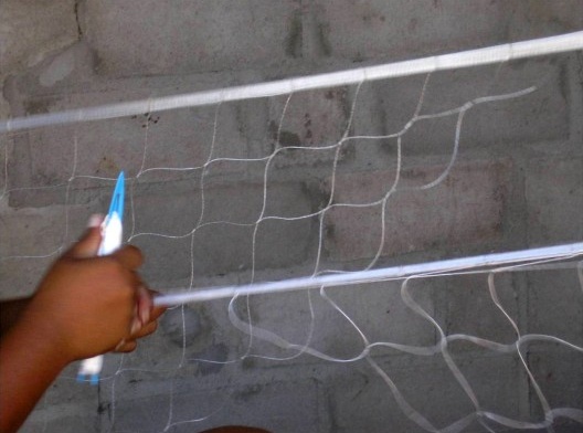 Remanso; tessitura de rede de pesca e pescadores