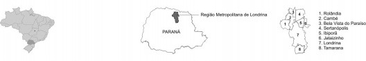 Municípios pertencentes à Região Metropolitana de Londrina