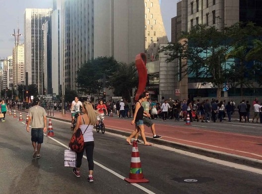 Avenida Paulista pedestrianizada aos domingos, São Paulo