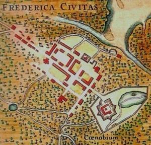 1. Planta da cidade da Parahyba por volta de 1640