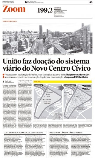 Reportagem do jornal O Diário do Norte do Paraná, 22 jul. 2015