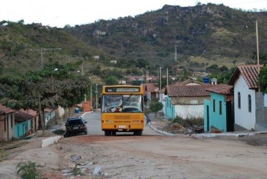 Aspecto do casario na entrada da cidade