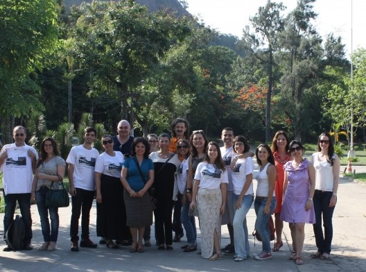 Membros da rede e participantes do I SIHAH no Sanatório de Curicica