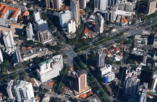 Situação urbana Casa Bonomi no início do século 21