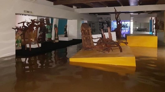 Alagamento da sede do Museu Casa do Pontal, Estrada do Pontal, Recreio dos Bandeirantes, Rio de Janeiro