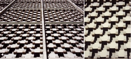 Detalhes dos cobogós. Edifício Santo Antonio. Borsoi