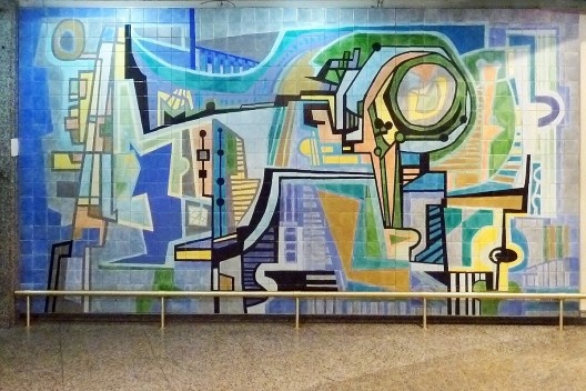 Painel no Aeroporto de Cumbica