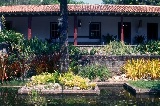 Jardins junto à residência do paisagista, no antigo Sítio Santo Antônio da Bica, RJ
