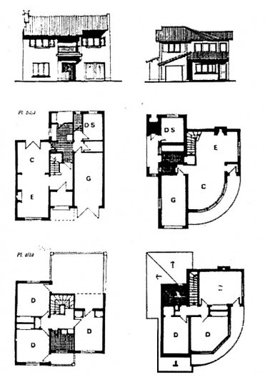 Bairro Juan Peron, tipologia de unidades, Buenos Aires, 1950. Rosa Aboy. La Vivienda Social en Argentina. El caso de Buenos Aires, 1930-1960. p. 95