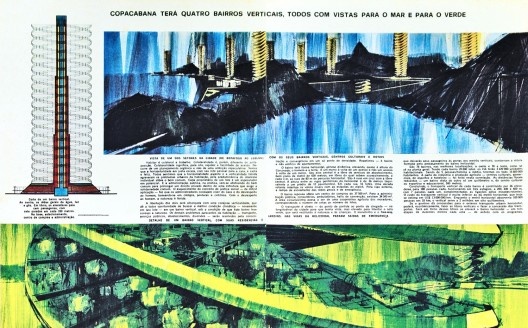 Plano Rio do Futuro, Copacabana, 1965. Arquiteto Sergio Bernardes
