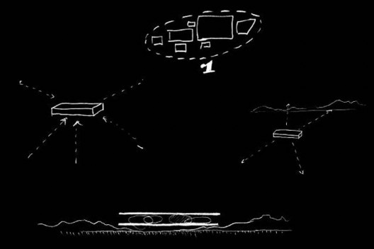 Cidade da Música, croqui da concepção da implantação, Rio de Janeiro. Arquiteto Christian de Portzamparc