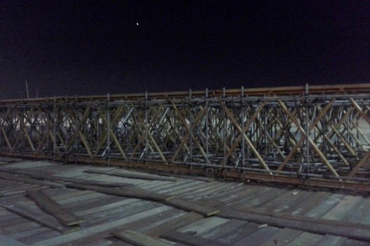 Passarela para estrutura temporária em Copacabana