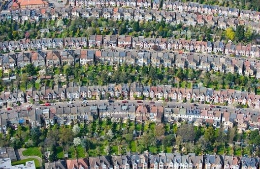 Subúrbio na região leste de Londres