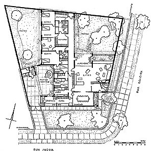 Residência do Arquiteto, 1944. Planta baixa
