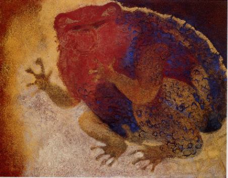 Francisco Toledo, Tamazul (Sapo). Óleo sobre tela, 54x60 cm, 1982