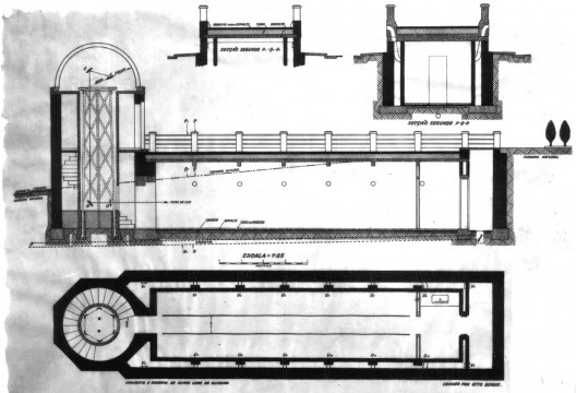 Coelostato e Espectroheliographo, projeto original, 1930