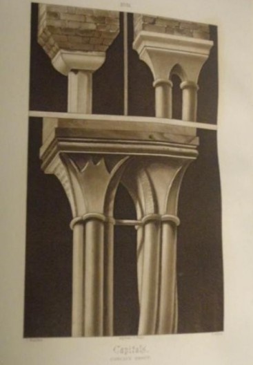 Ruskin colorindo o livro de Viollet-le-Duc.