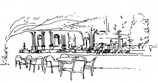 Jardins do palácio Dolmabahçe