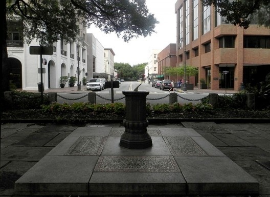 Praça, espaço central do Ward