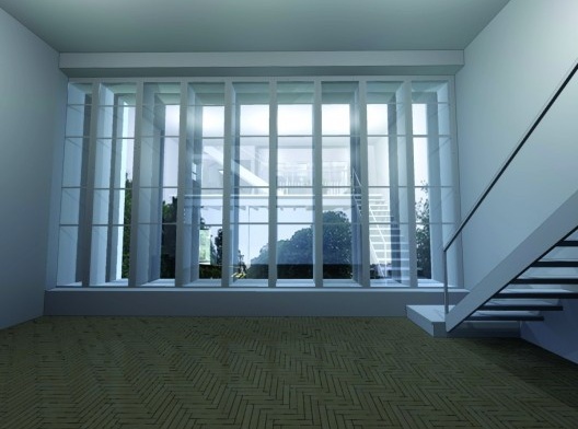 Janela contemplada desde o atelier. Casa-atelier de Samson Flexor. São Paulo. Rino Levi, 1951.