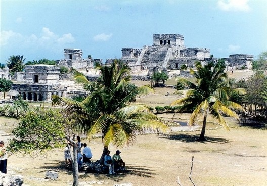 Tulum, 2004. Vista geral do conjunto