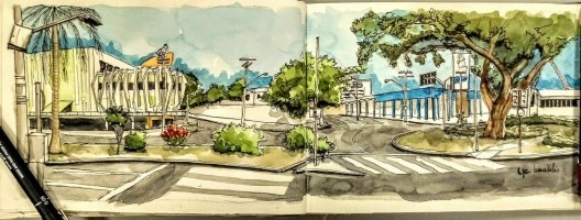 Desenho da arquiteta Luana Kallas