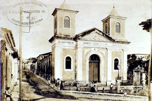 Imagen antigua de la Iglesia de Santa Lucía