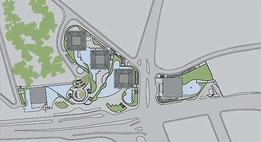 Centro Empresarial Itaú, implantação. Itauplan e Aflalo & Gasperini