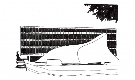 Niemeyer, Bolsa de Trabajo, Bobigny, Francia, 1972