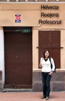 Silvana Romano no centro histórico de Quito, Equador