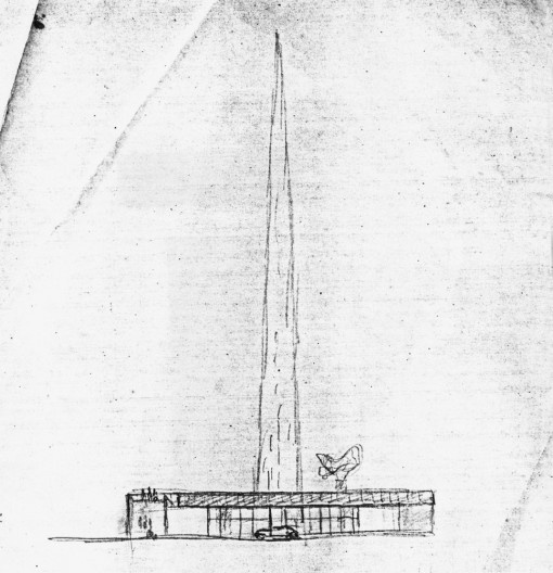 Monumento de Sagres, desenho de Lúcio Costa