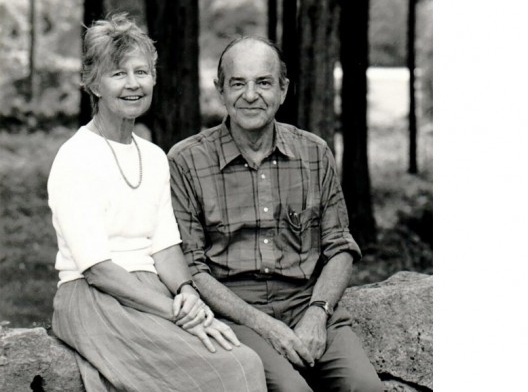 Christiane Crasemann Collins e George R. Collins em 1986