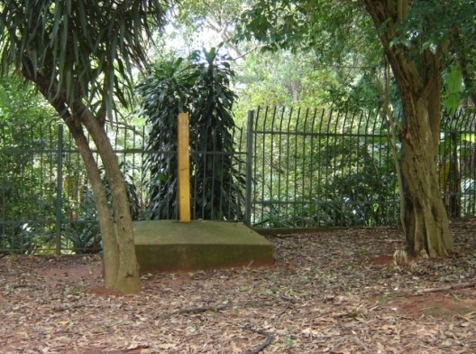 Córrego do Sapateiro atravessando subterrâneo a cerca do Parque Ibirapuera