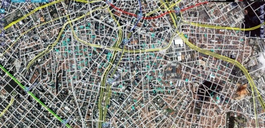 Localização dos cortiços na região central de São Paulo