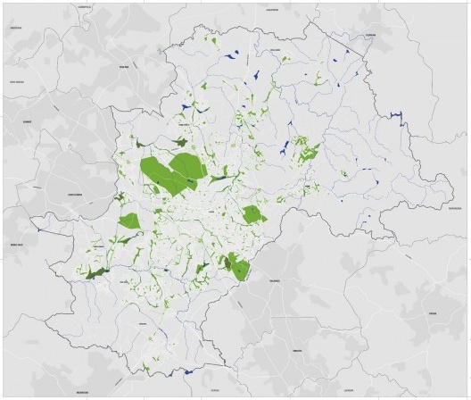 Mapa das ZEEL - Zona Especial de Preservação Ambiental do Sistema de Espaços Livres